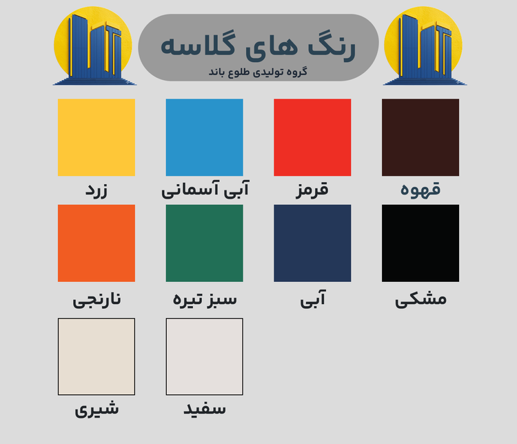 ورق کامپوزیت طلوع باند (شیارخور) 200 میکرون - گلاسه